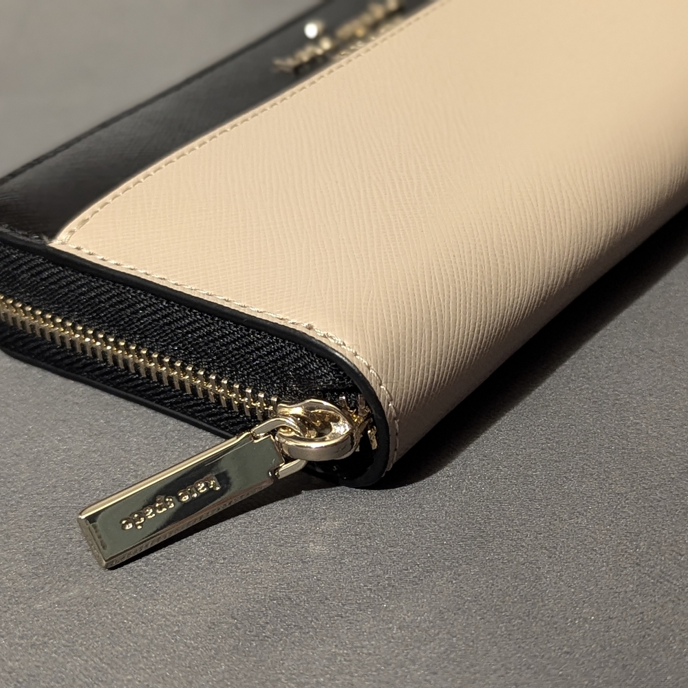 Kate Spade Black and Cream Wallet - Picture 4 of 11